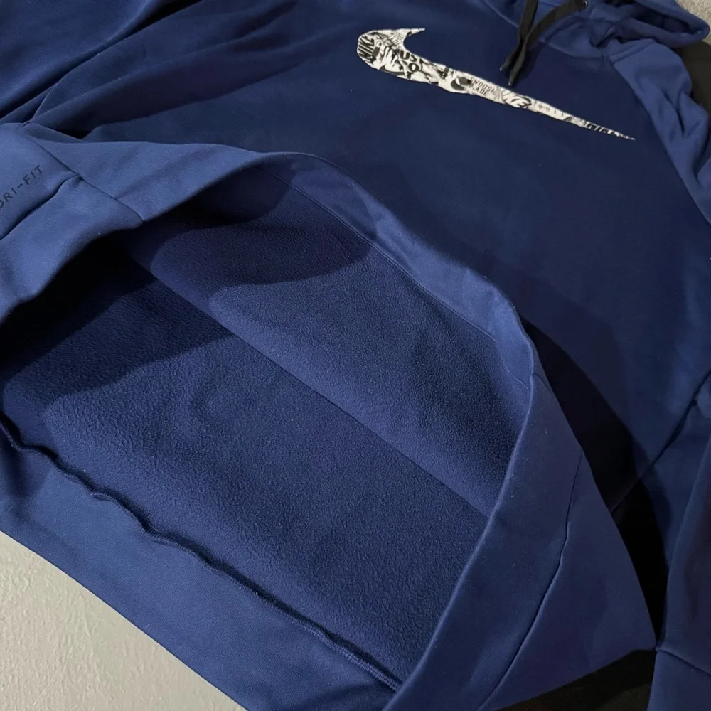 Nike Basketball Navy Blue Hoodie - Picture 4 of 6
